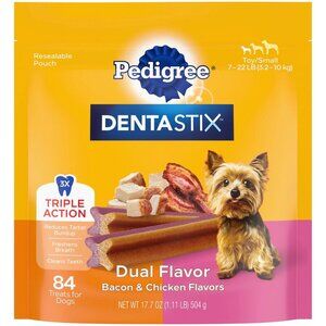 Dentastix Dual Flavor Small Breed Dog Treats, Bacon & Chicken17.78 oz. Bag 2PACK